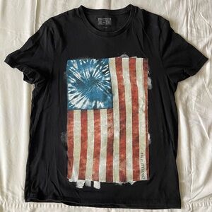 Converse All Star Black 1908 Flag Graphic T-Shirt Large